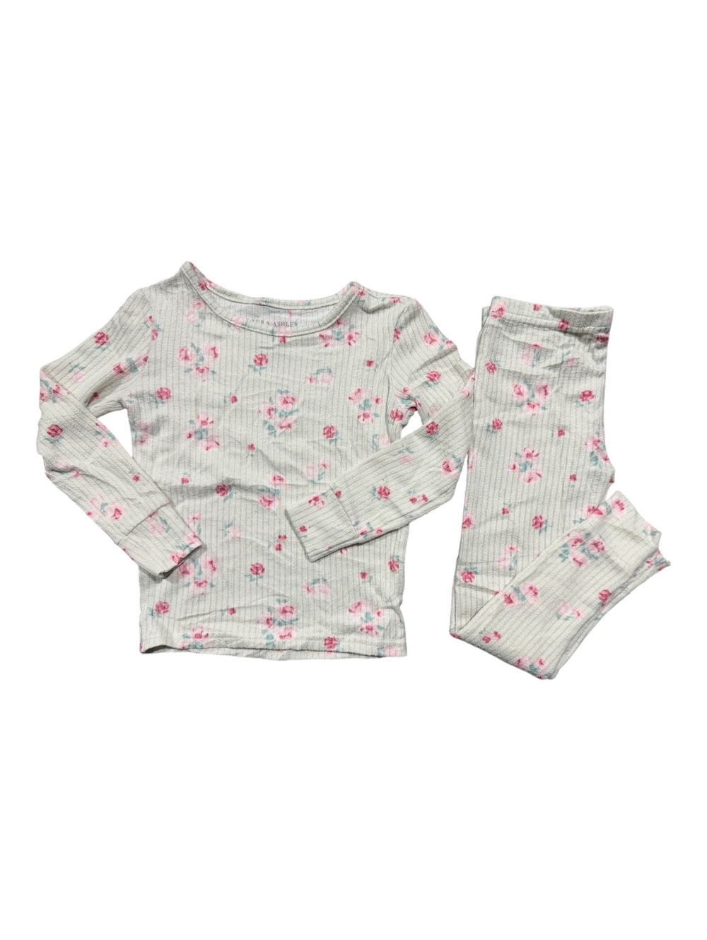 Laura Ashley Toddler Girls' 2-Piece Floral Long Sleeve Pajama Set Size 3T